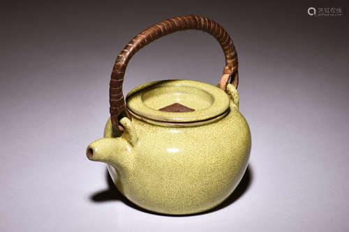 YIXING ZISHA GLAZED TEAPOT