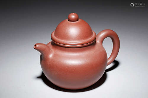 YIXING ZISHA ROUND TEAPOT