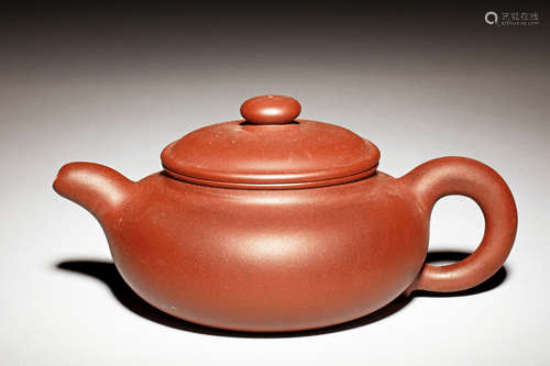 YIXING ZISHA COMPRESSED TEAPOT