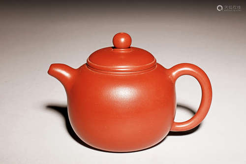 YIXING ZISHA ROUND TEAPOT