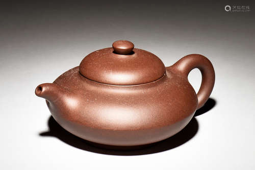 YIXING ZISHA COMPRESSED TEAPOT