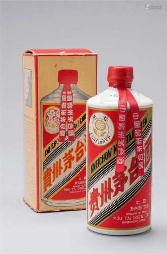 1968-1974年文革时期 日本包装大葵花贵州茅台酒