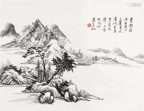 黄宾虹（1865～1955） 山水 立轴 水墨纸本