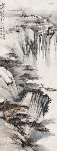 董寿平（1904～1997） 1944年作 山水 镜心 设色纸本