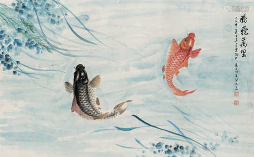吴青霞（1910～2008） 1992年作 腾飞万里 镜心 设色纸本