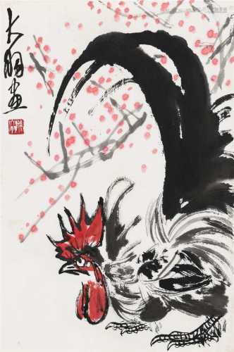 陈大羽（1912～2001） 大吉 镜心 设色纸本
