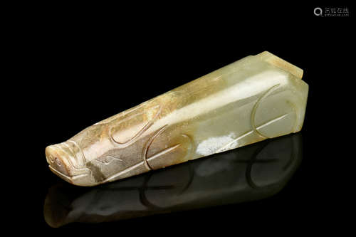 JADE CARVED 'PIG' ORNAMENT