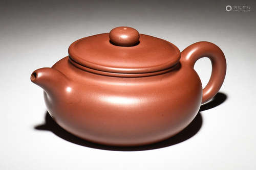 YIXING ZISHA COMPRESSED TEAPOT