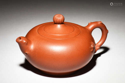 YIXING ZISHA 'FLOWERS' TEAPOT