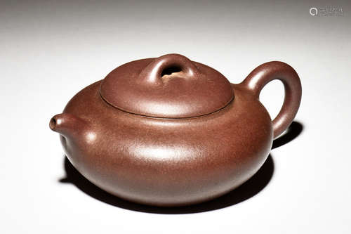 YIXING ZISHA COMPRESSED TEAPOT