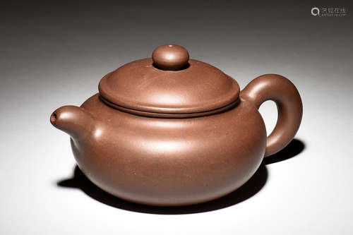 YIXING ZISHA COMPRESSED TEAPOT