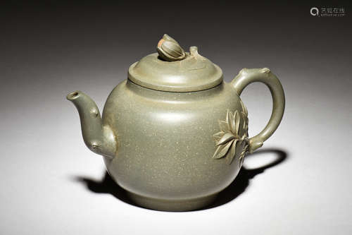 YIXING ZISHA 'FLOWERS' TEAPOT