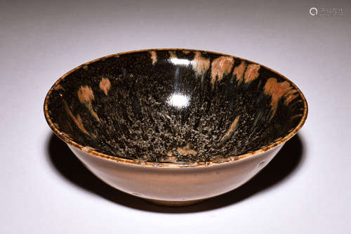 BROWN GLAZED TENMOKU BOWL