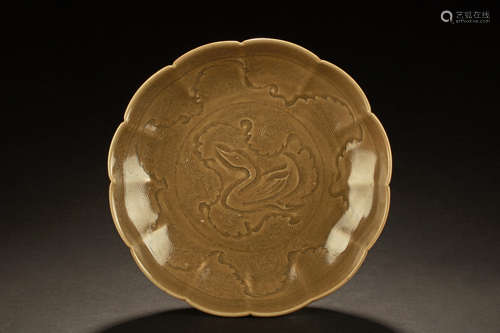 YAOZHOU WARE 'SWAN' LOBED DISH