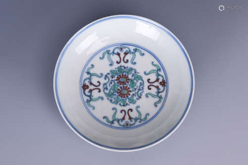 DOUCAI 'FLOWERS' DISH