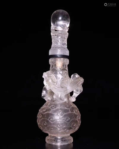 CRYSTAL DRAGON VASE