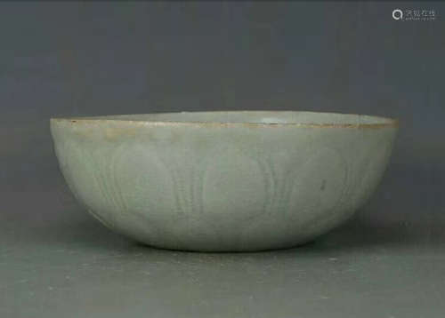 RU KILN GREEN GLAZED DRAGON BOWL