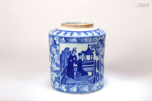 A Chinese Blue and White Porcelain Vase