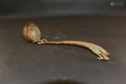 A Chinese Bronze Spoon