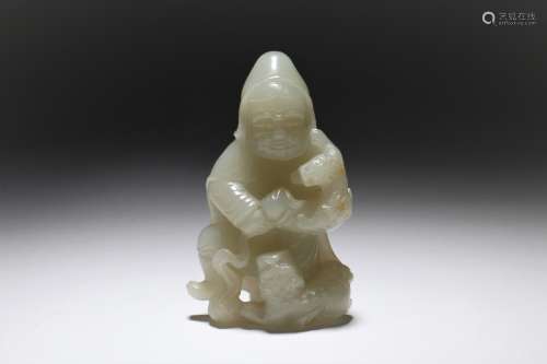 A Chinese Carved Jade Figure Decoration