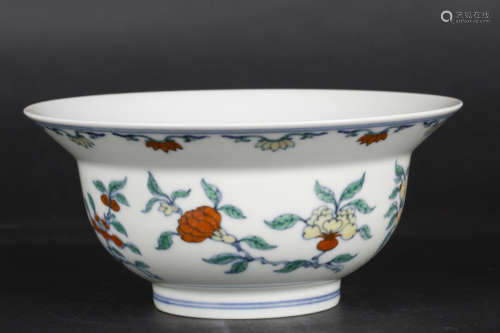 A Chinese Blue and White Dou-Cai Porcelain Bowl