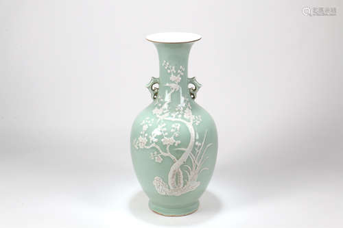 A Chinese Celadon Porcelain Vase