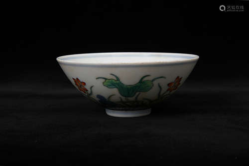 A Chinese Dou-Cai Porcelain Bowl