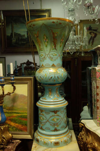 Italian Overlaid Crystal Vase