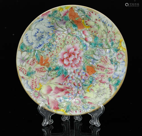 Chinese Famille Rose Porcelain Plate