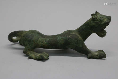 Chinese warring state bronze mythical beast