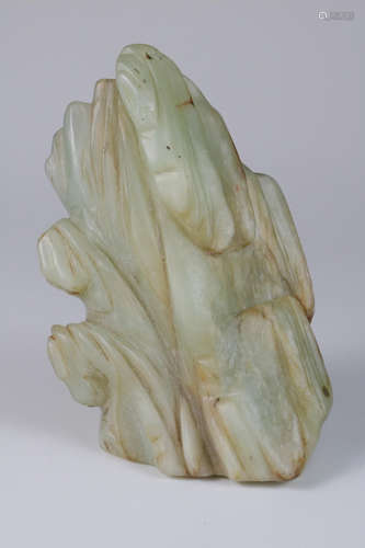 Chinese jade carved boulder