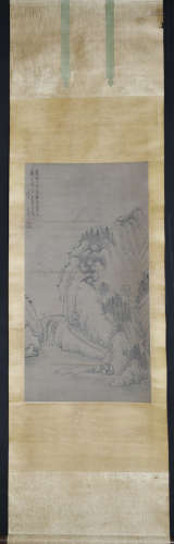 Chinese Ink /Color Scroll Painting, Signed