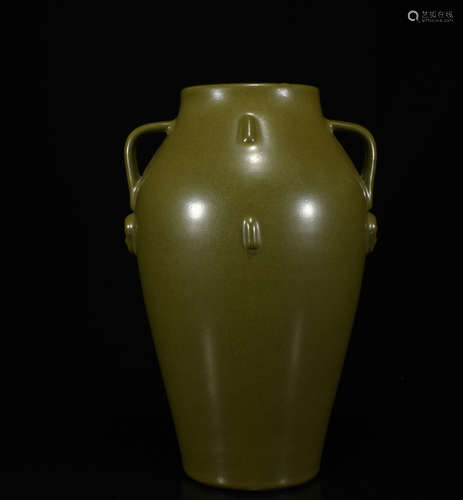 Chinese Tea Dust Glaze Vase