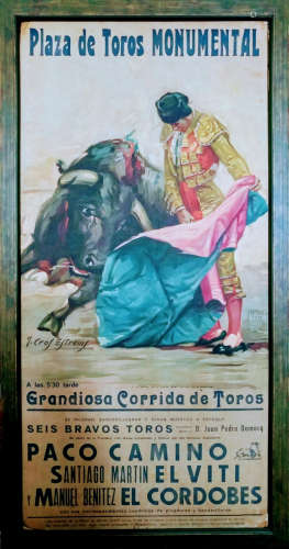 Grandiosa Corrida de Toros,framed