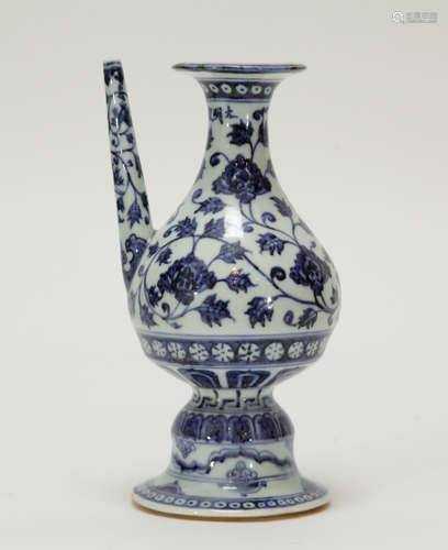 Chinese Blue/White Porcelain Ewer