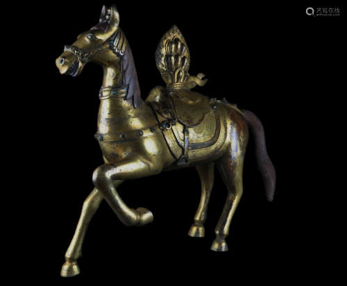 Chinese Bronze Gilt Horse