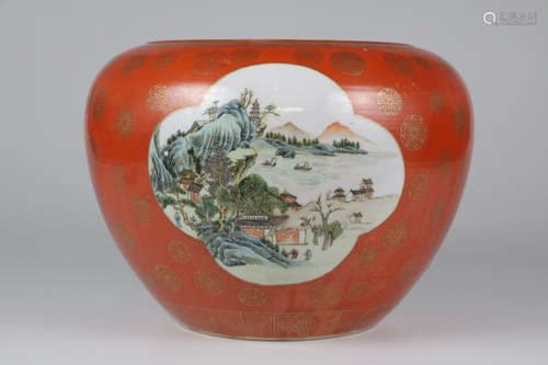 Chinese republic porcelain jar