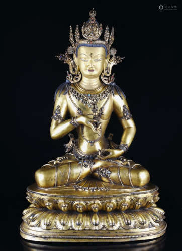 Chinese Bronze Gilt Buddha