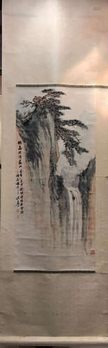 Fu, WenYan. water color painting of landsacpe