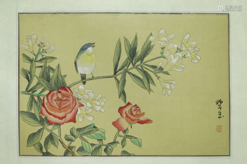 Chinese Painting/Print on Paper of Flower