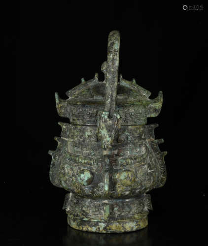 Chinese Archaic Bronze Teapot