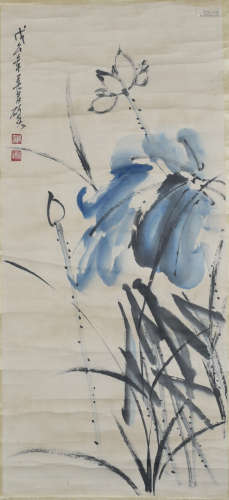 Chinese Color Drawing Painting On Paper,Signed