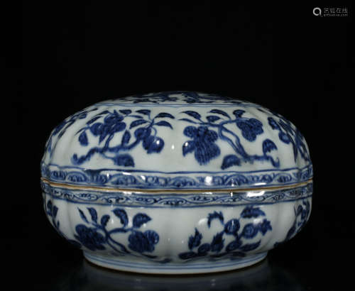 Chinese Blue And White Porcelain Box