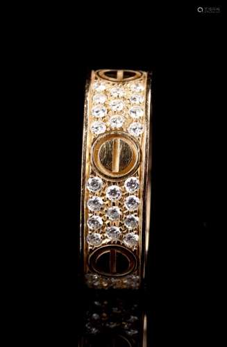 Cartier Gold Ring with Diamond