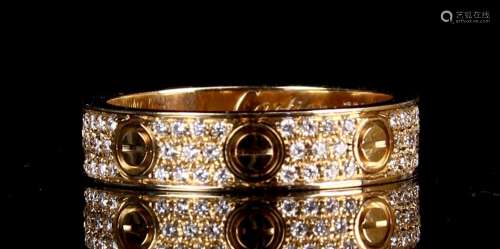 Cartier Gold Diamond Ring