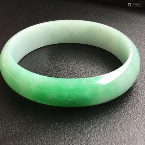 A NATURAL  PIAOLV  JADEITE BANGLE