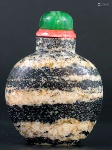 Chinese Marble Snuff Bottle.