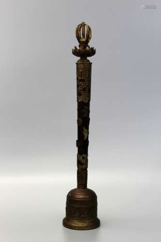 Tibetan bronze bell.