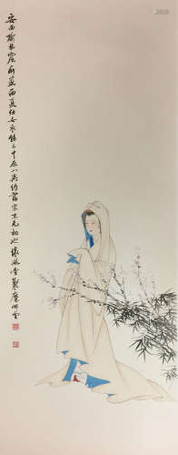 Chinese water color painting on paper, attributed to Mi