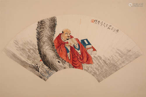 Chinese water color painting on paper, attributed to